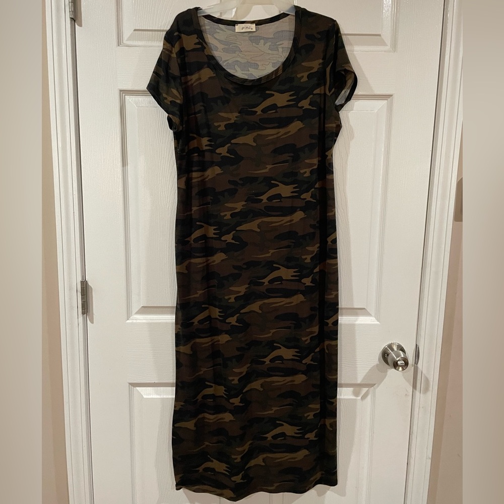 Camo maxi dress